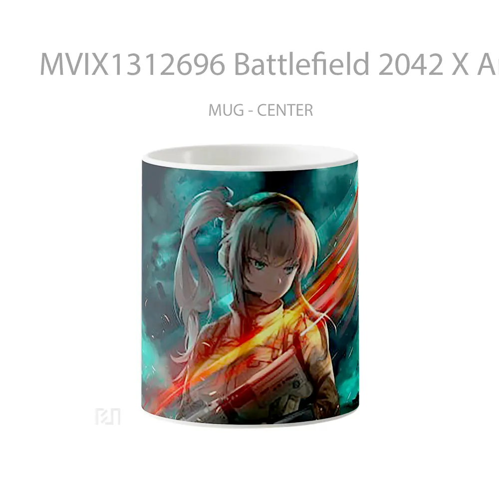 Mug Battlefield 2042 X Anime Cangkir Anime