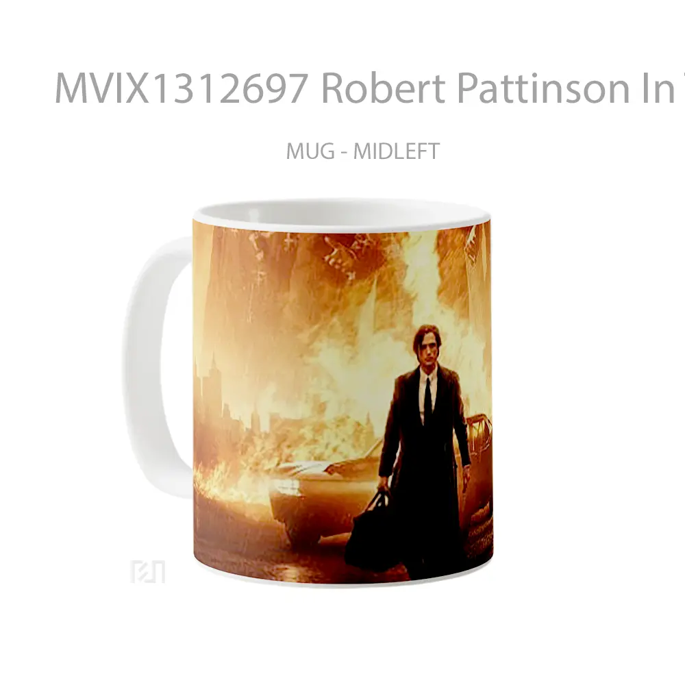 Mug Robert Pattinson In The Batman 2022 Gelas Superhero - All-side / Desain