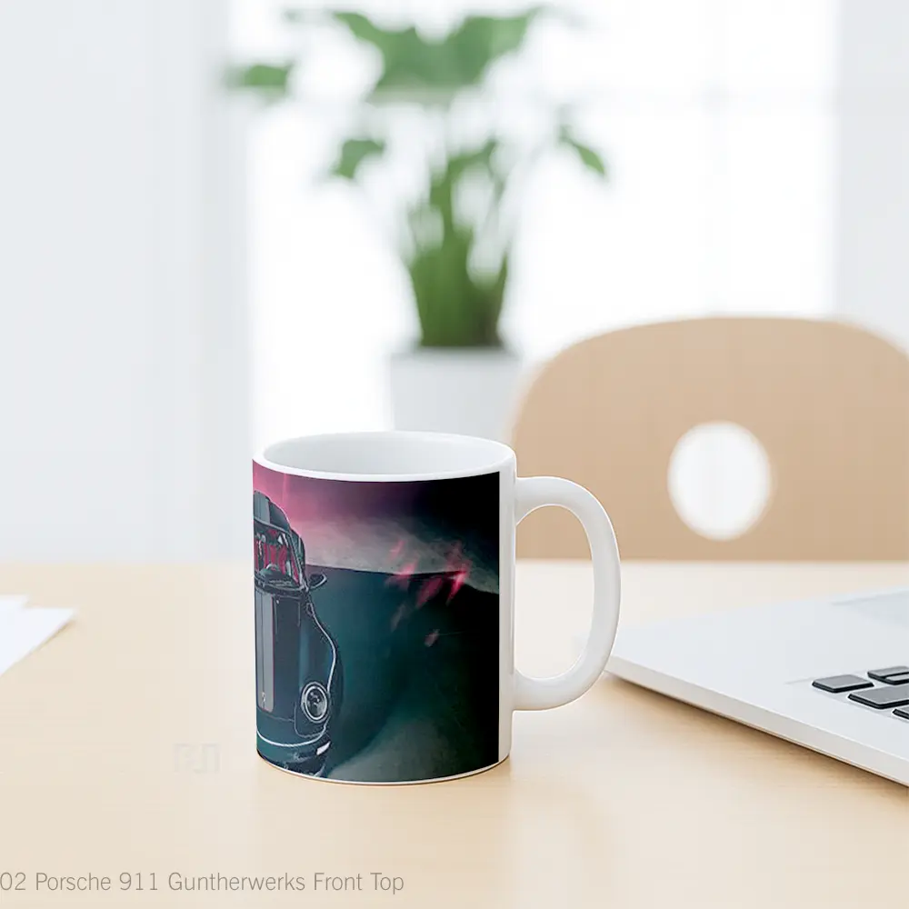 Mug Porsche 911 Guntherwerks Front Top Cangkir Mobil - Tampak Tengah
