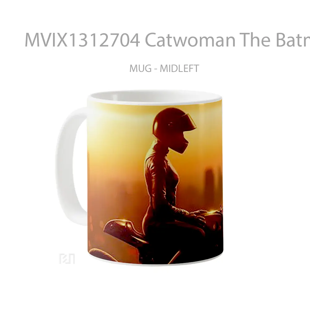 Mug Catwoman The Batman 2022 Gelas Superhero - All-side / Desain
