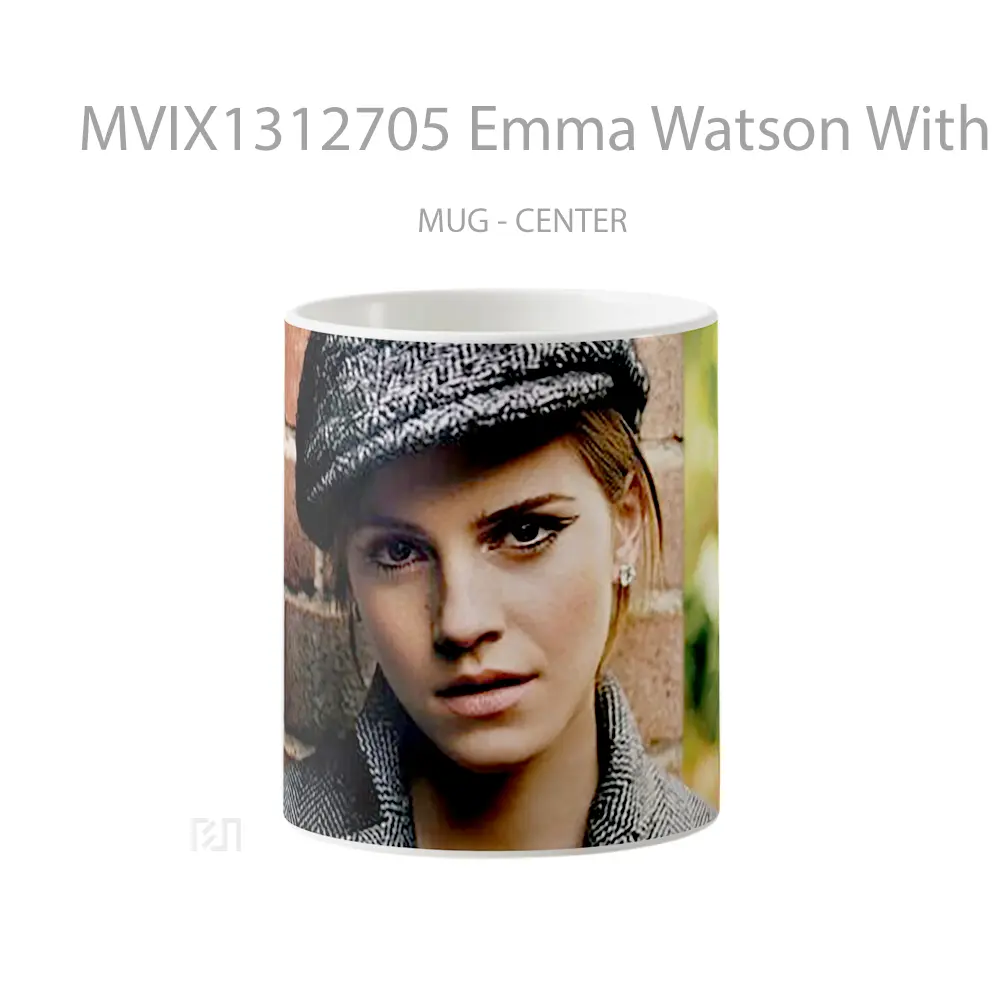 Mug Emma Watson With A Cap Gelas Selebriti