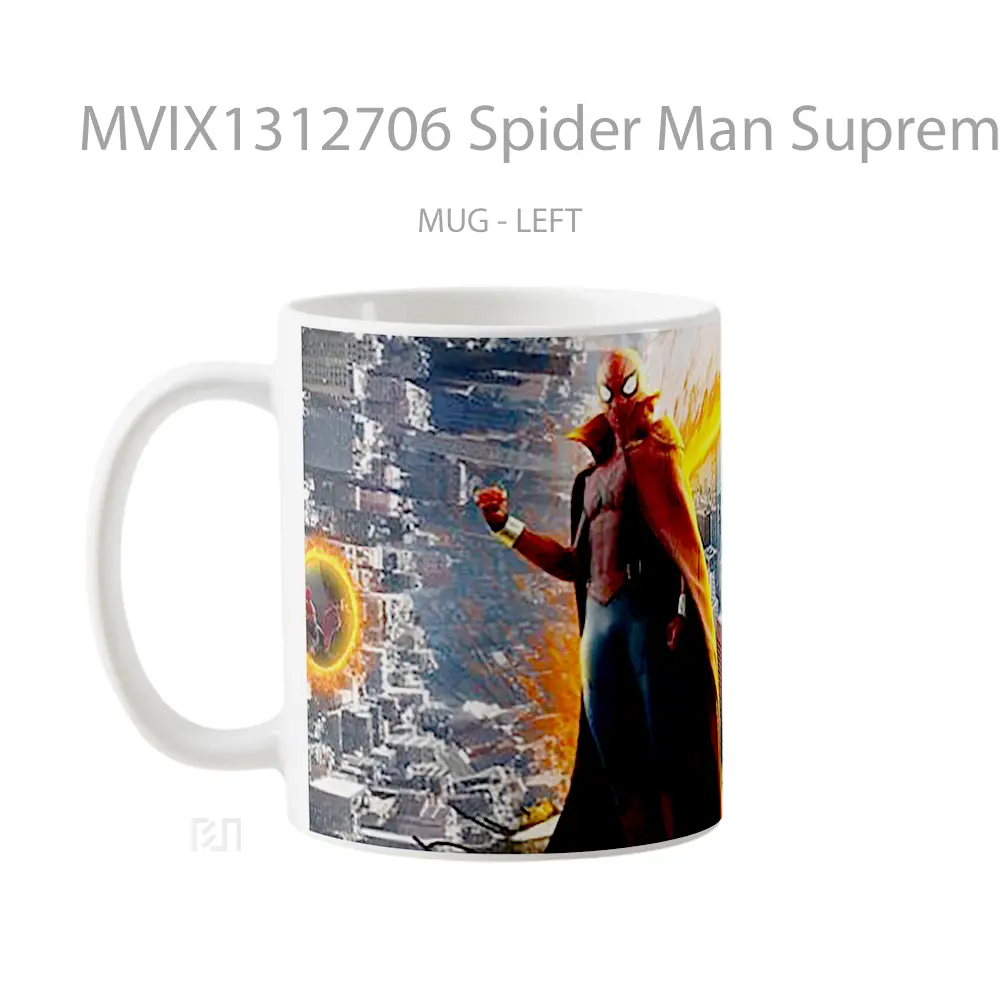Mug Spider Man Supreme Gelas Superhero - All-side / Desain