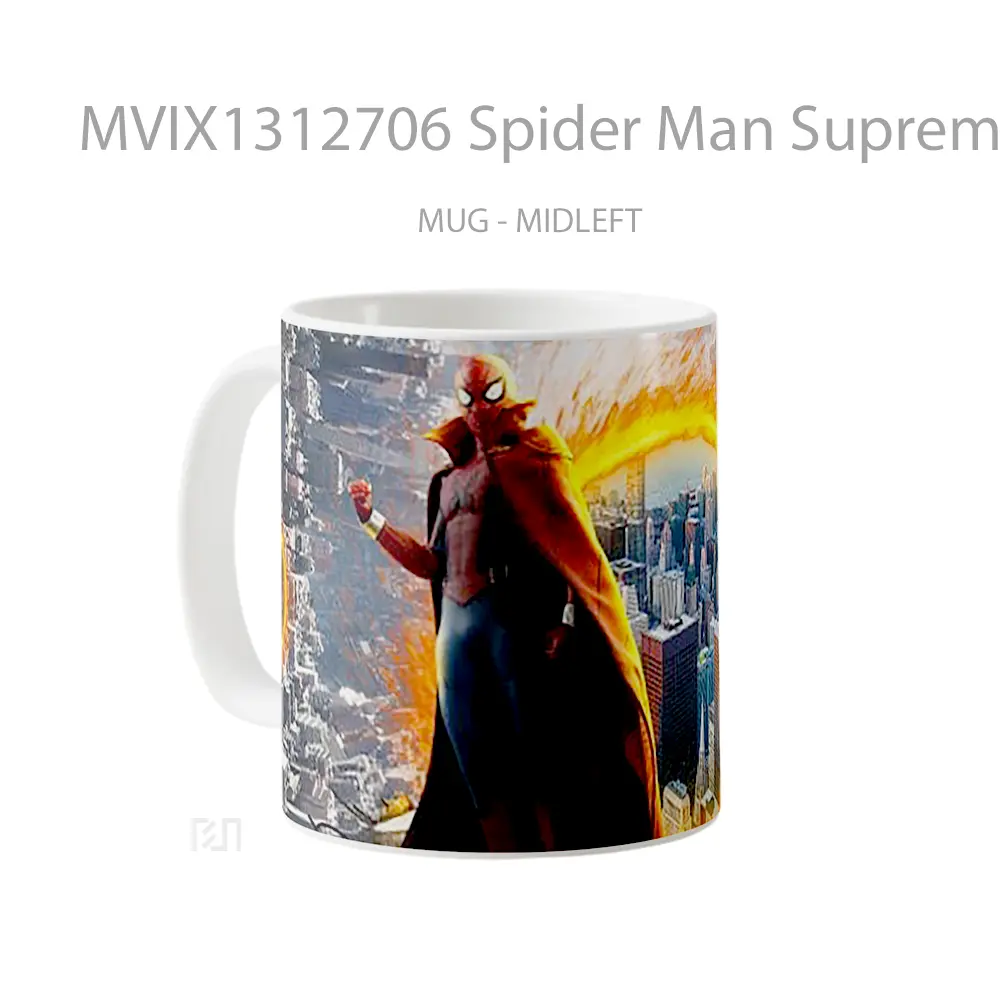 Mug Spider Man Supreme Gelas Superhero - All-side / Desain