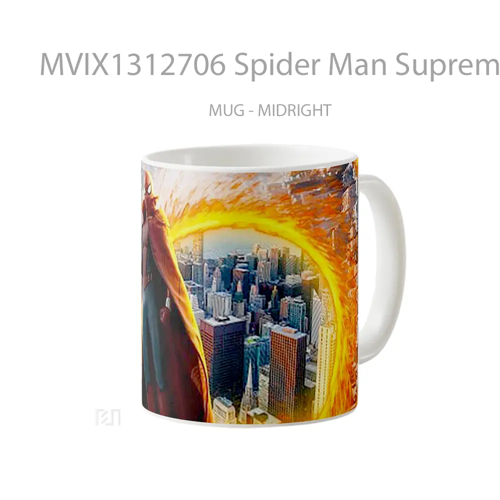 Mug Spider Man Supreme Gelas Superhero - All-side / Desain