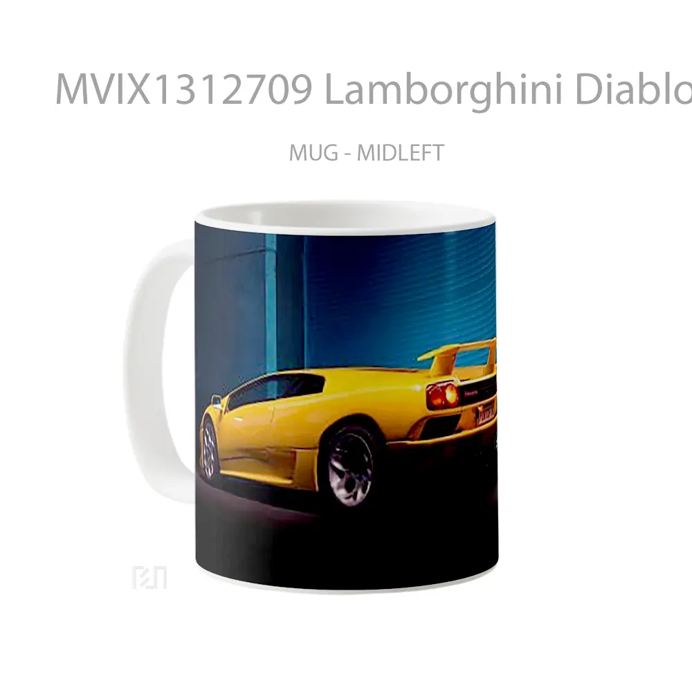 Mug Lamborghini Diablo 2022 Cangkir Mobil - All-side / Desain