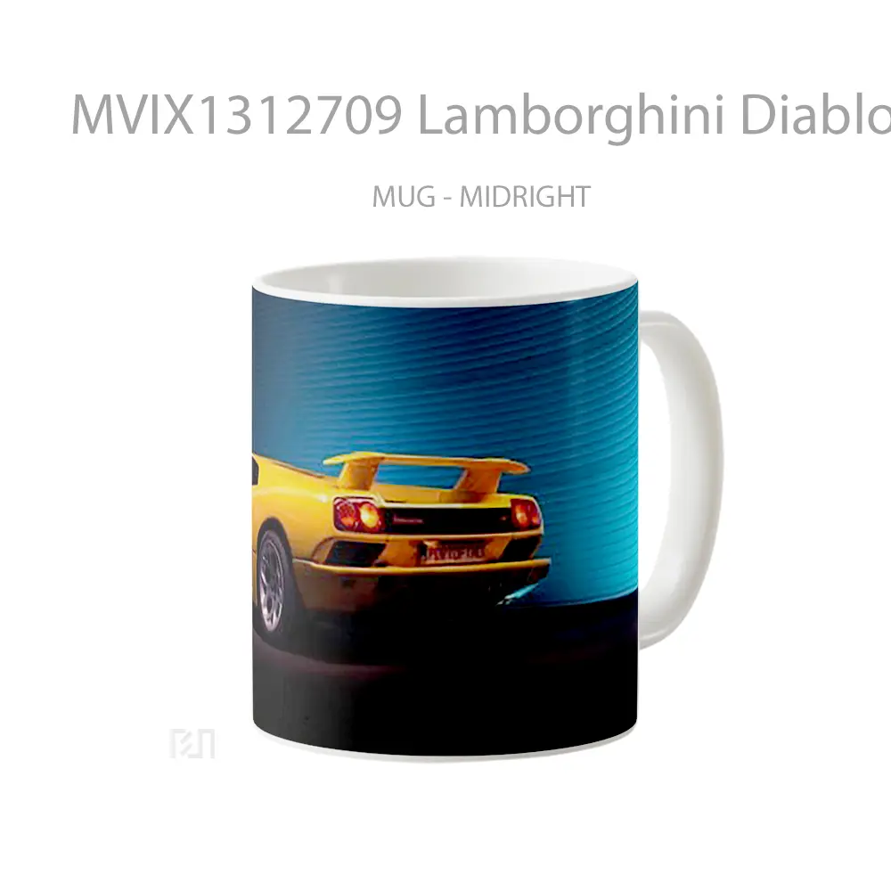 Mug Lamborghini Diablo 2022 Cangkir Mobil - All-side / Desain