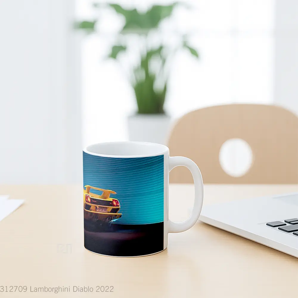 Mug Lamborghini Diablo 2022 Cangkir Mobil - All-side / Desain