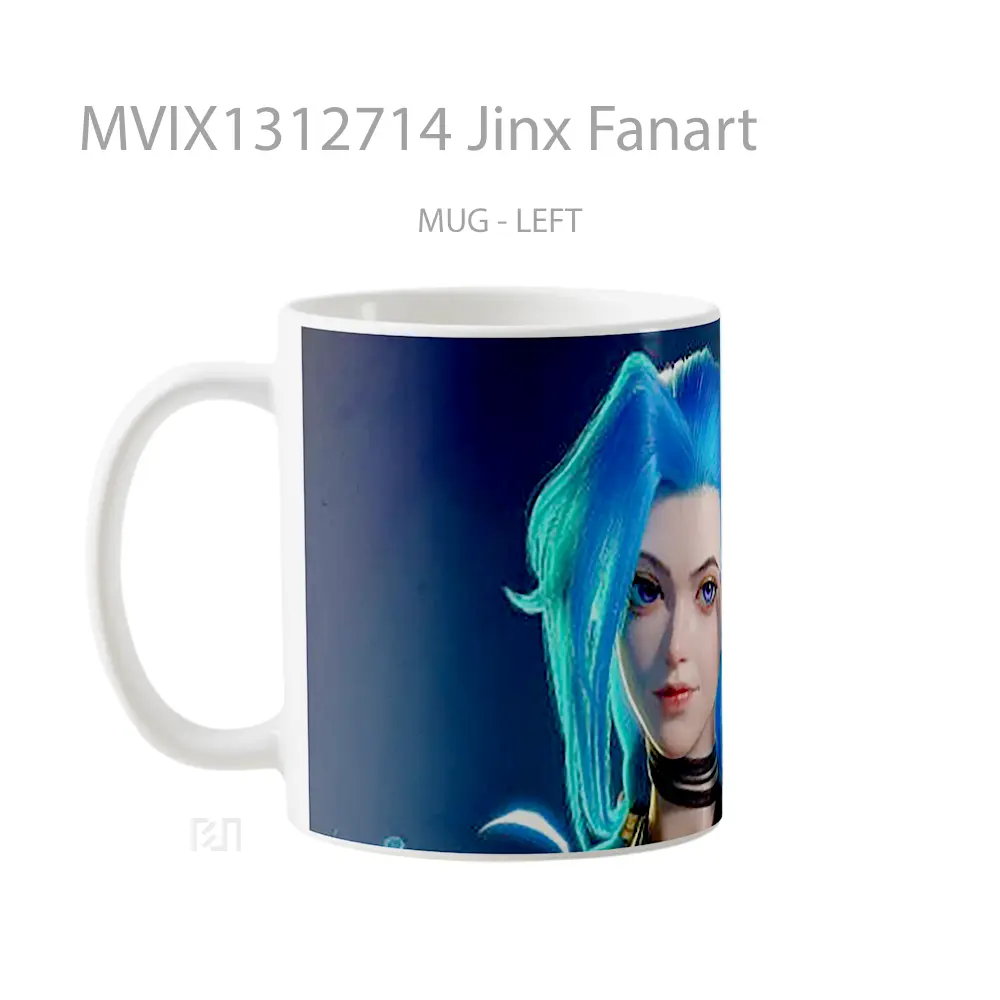 Mug Jinx Fanart Gelas Keramik Unik - All-side / Desain