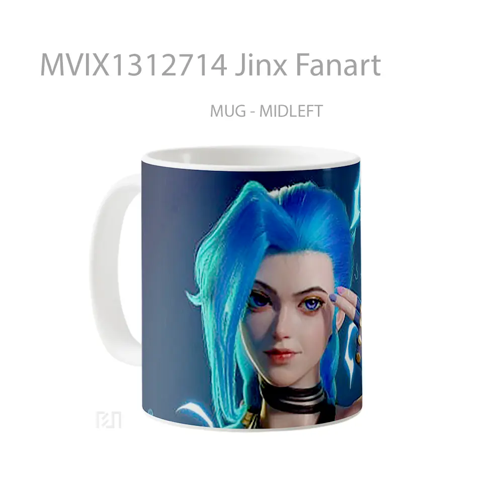 Mug Jinx Fanart Gelas Keramik Unik - All-side / Desain