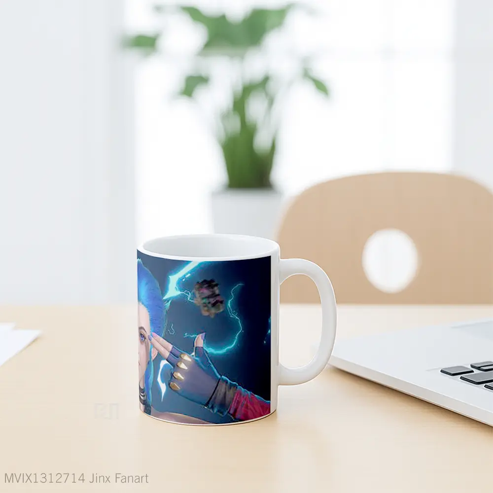 Mug Jinx Fanart Gelas Keramik Unik - All-side / Desain