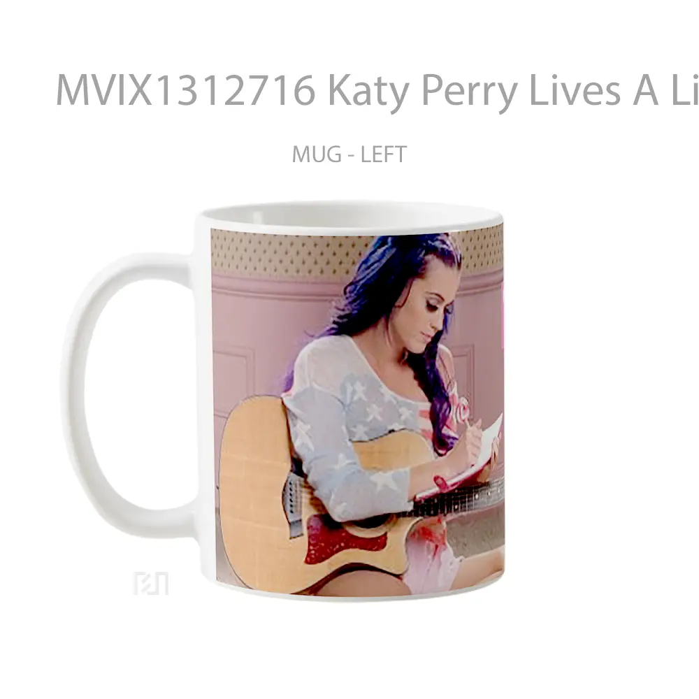 Mug Katy Perry Lives A Little Gelas Keramik Unik - All-side / Desain