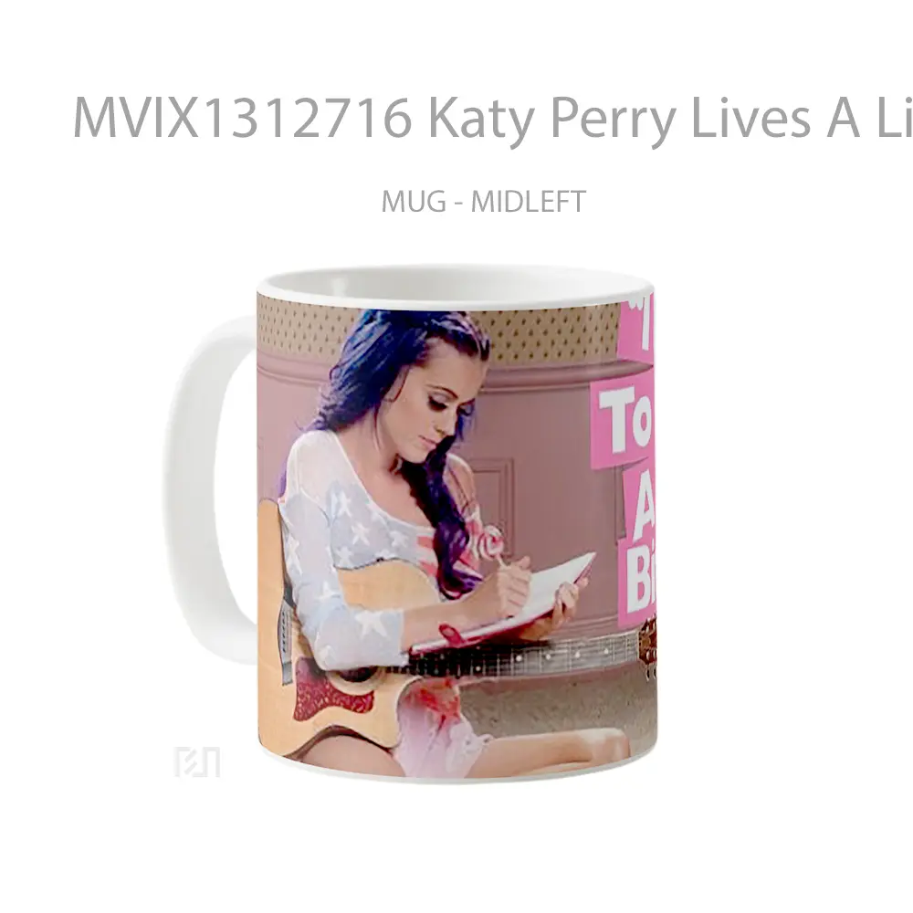 Mug Katy Perry Lives A Little Gelas Keramik Unik - All-side / Desain