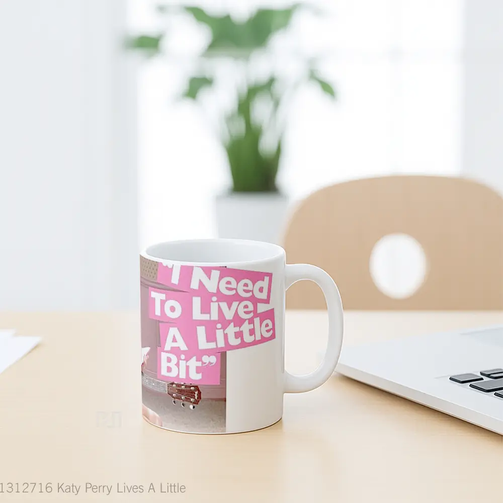 Mug Katy Perry Lives A Little Gelas Keramik Unik - All-side / Desain