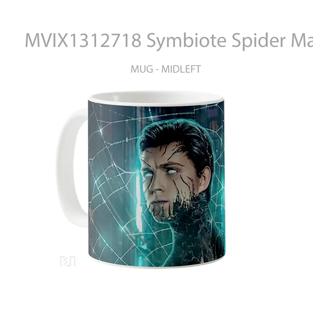 Mug Symbiote Spider Man Tom Holland Gelas Superhero - All-side / Desain