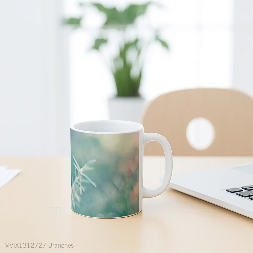 Mug Branches Gelas Keramik Unik - All-side / Desain