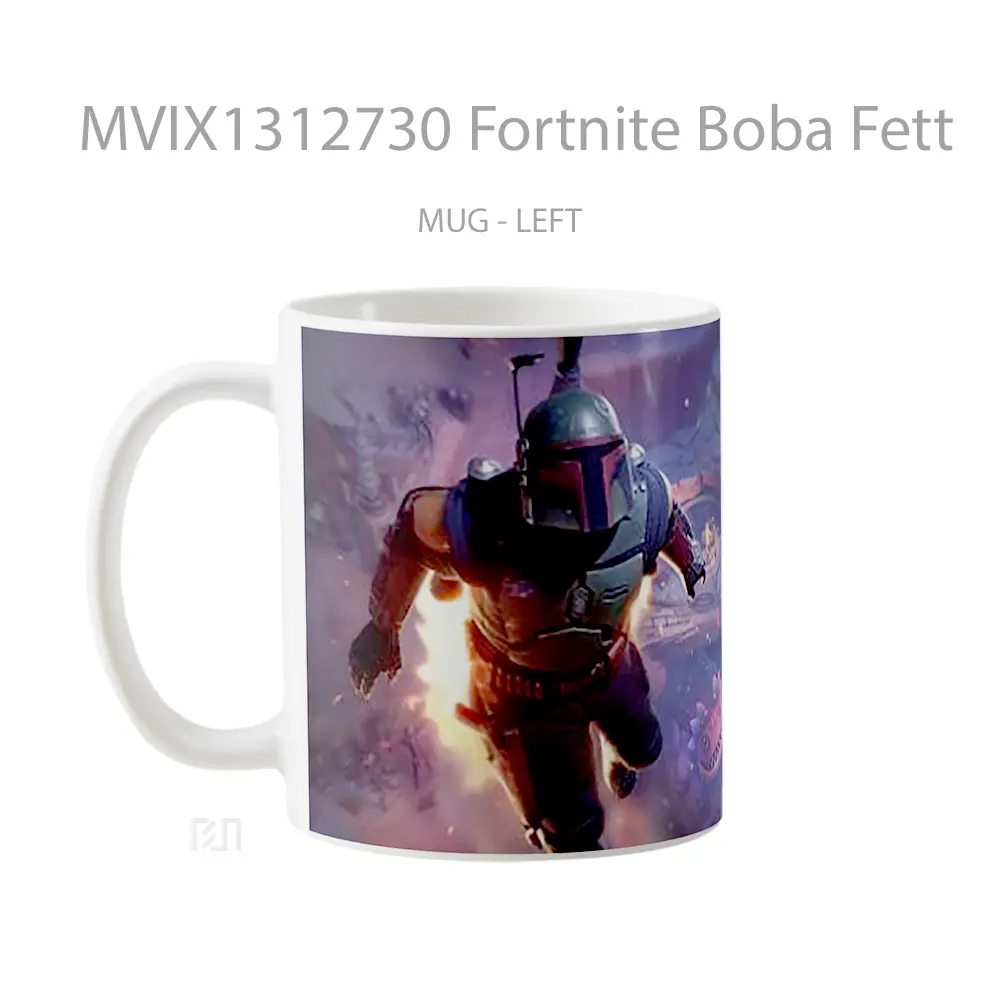 Mug Fortnite Boba Fett Cangkir Gamer - All-side / Desain