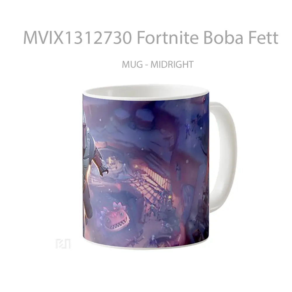 Mug Fortnite Boba Fett Cangkir Gamer - All-side / Desain