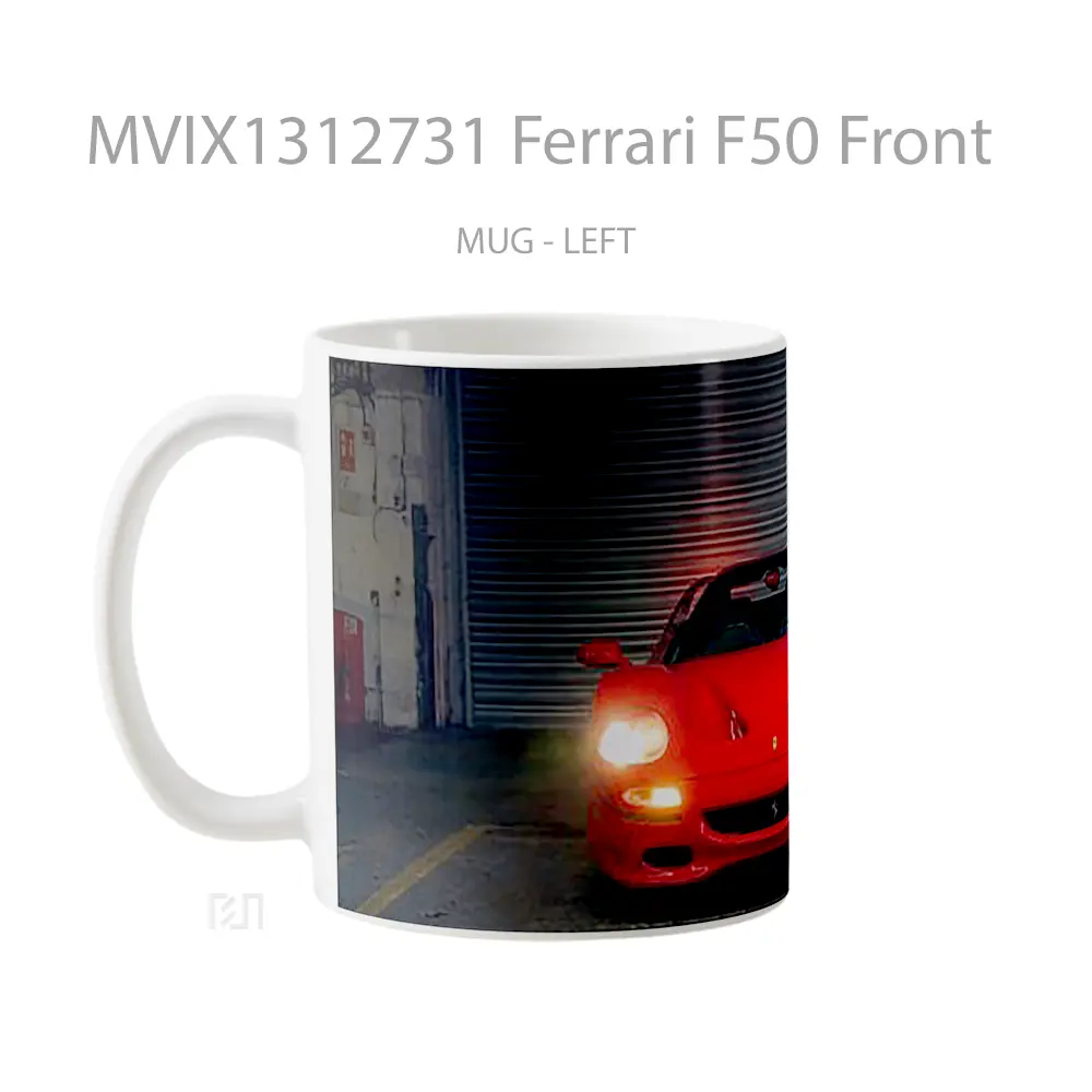 Mug Ferrari F50 Front Cangkir Mobil - Tampak Tengah