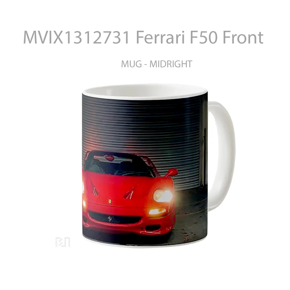 Mug Ferrari F50 Front Cangkir Mobil - Tampak Tengah
