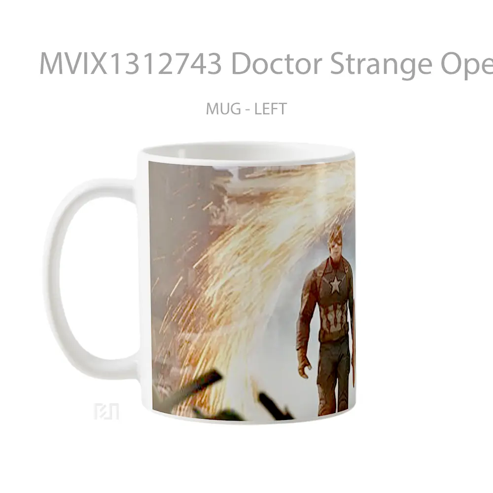 Mug Doctor Strange Opening Portal To Captain America And Bucky Gelas Superhero - All-side / Desain