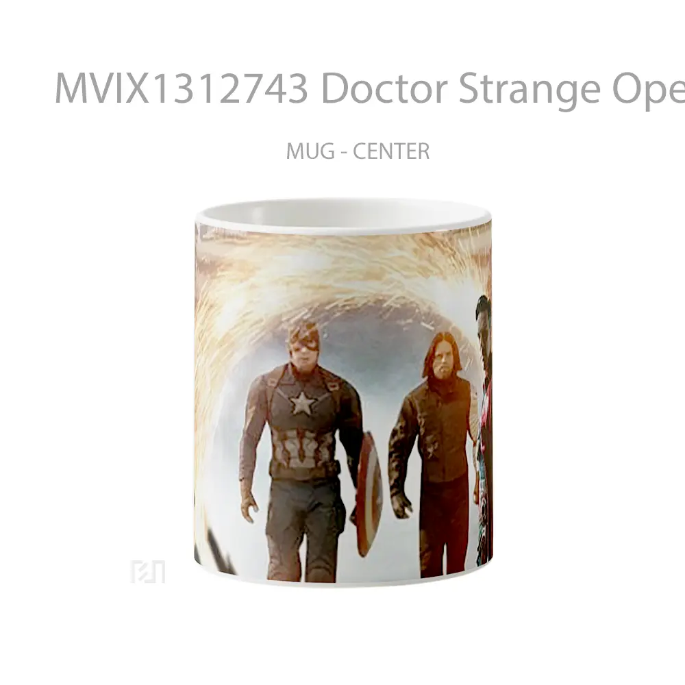 Mug Doctor Strange Opening Portal To Captain America And Bucky Gelas Superhero
