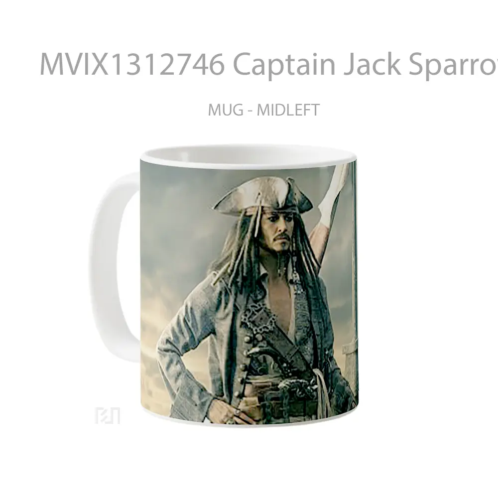 Mug Captain Jack Sparrow Gelas Keramik Unik - All-side / Desain