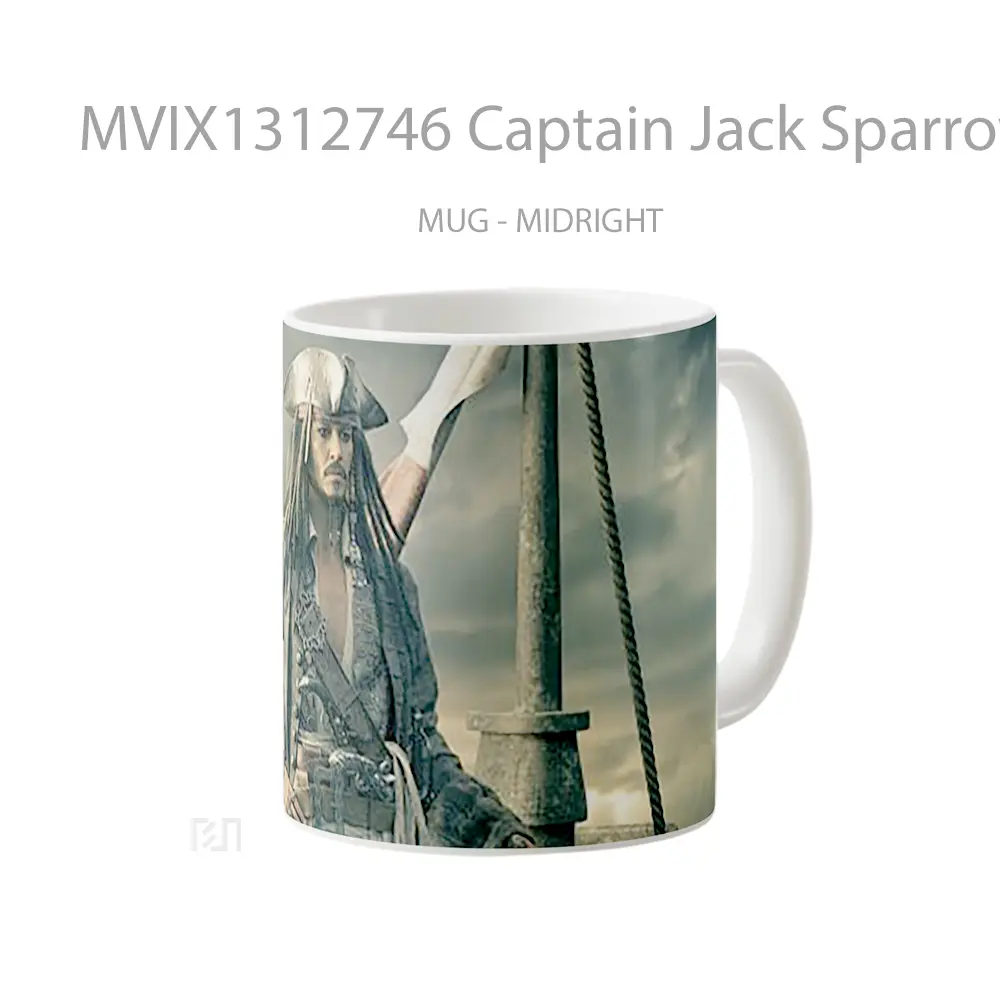 Mug Captain Jack Sparrow Gelas Keramik Unik - All-side / Desain