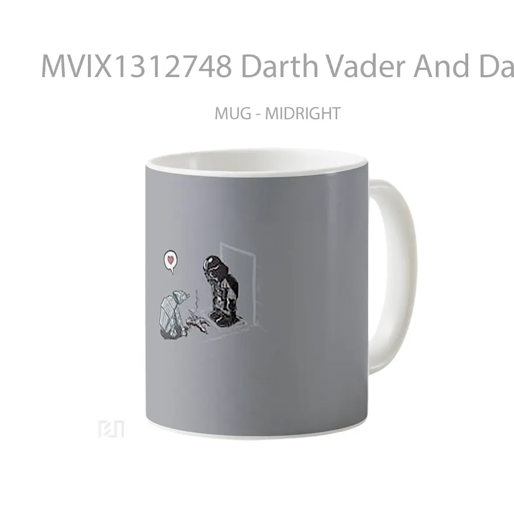 Mug Darth Vader And Damaged Plane Gelas Star Wars - All-side / Desain