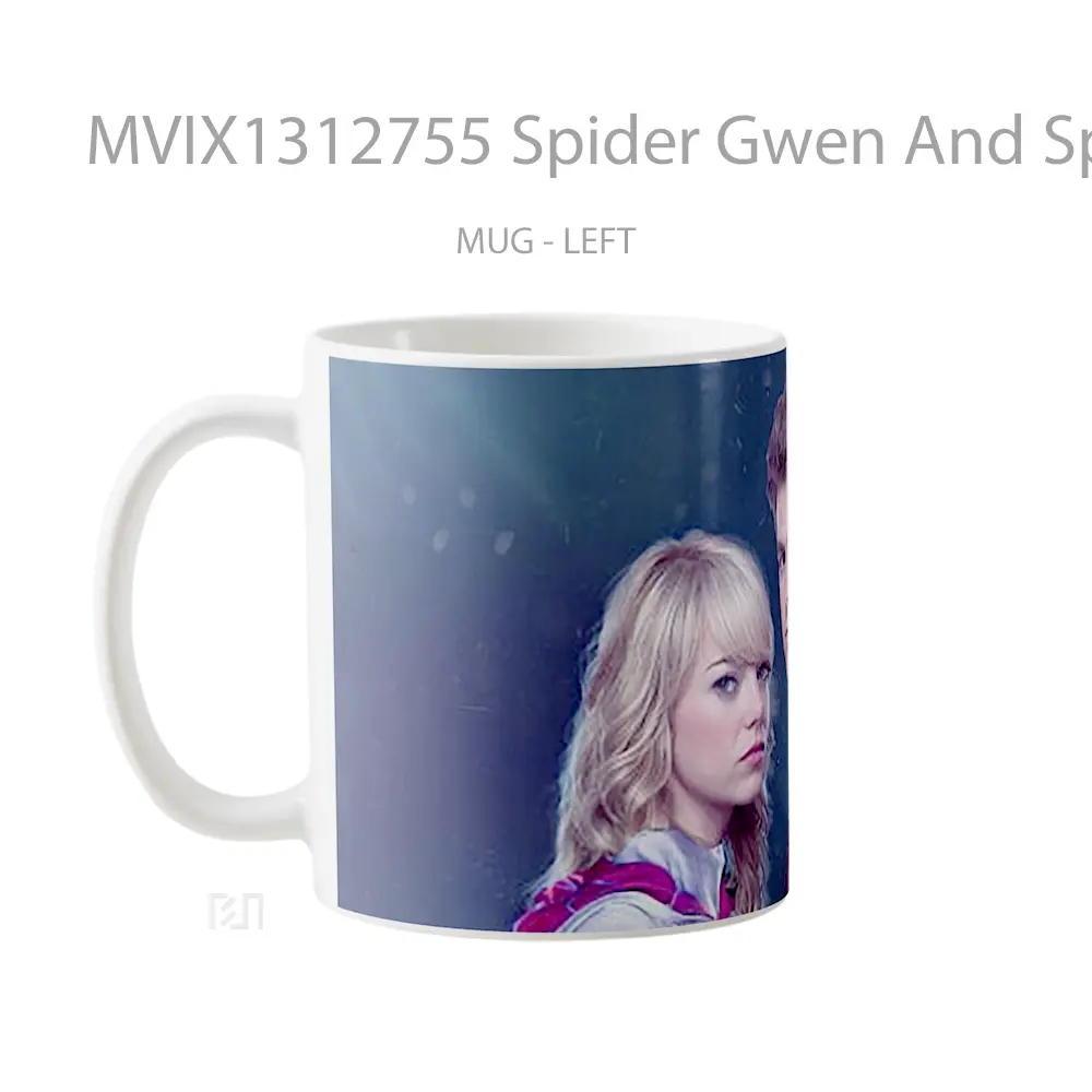 Mug Spider Gwen And Spider Man Gelas Superhero - All-side / Desain
