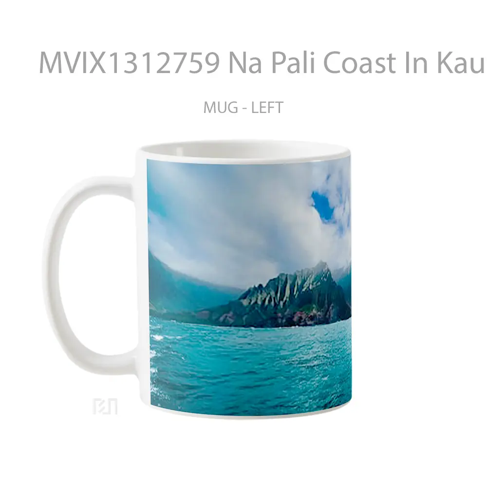 Mug Na Pali Coast In Kauai Gelas Keramik Unik - All-side / Desain