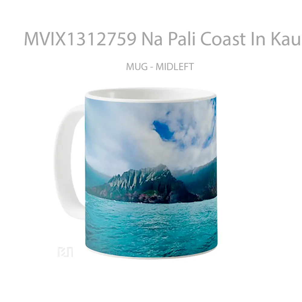Mug Na Pali Coast In Kauai Gelas Keramik Unik - All-side / Desain