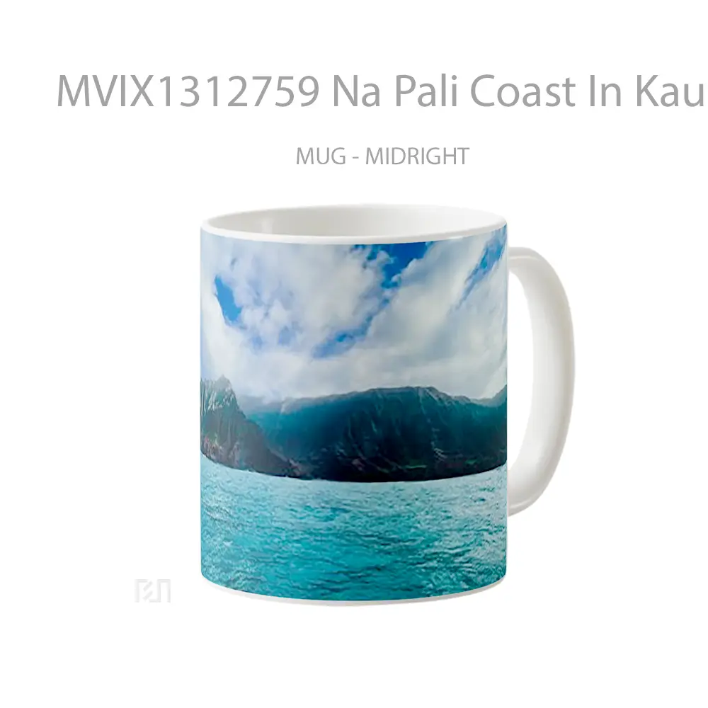 Mug Na Pali Coast In Kauai Gelas Keramik Unik - All-side / Desain
