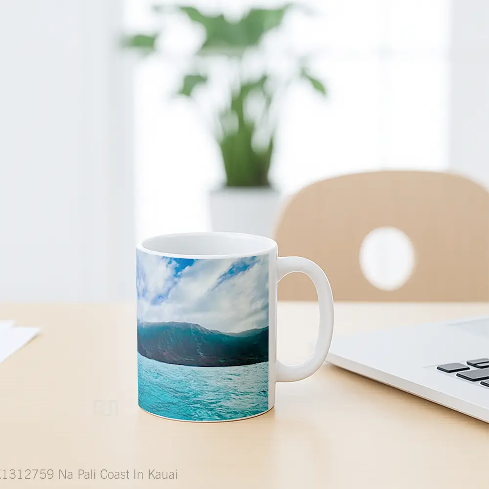 Mug Na Pali Coast In Kauai Gelas Keramik Unik - All-side / Desain