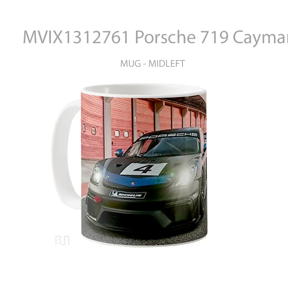 Mug Porsche 719 Cayman Gt4 Rs Clubsport Cangkir Mobil - All-side / Desain