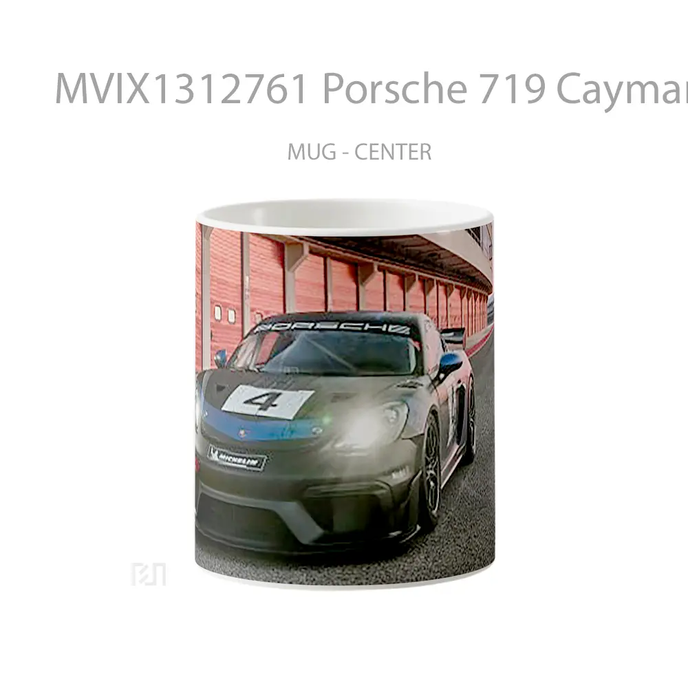 Mug Porsche 719 Cayman Gt4 Rs Clubsport Cangkir Mobil