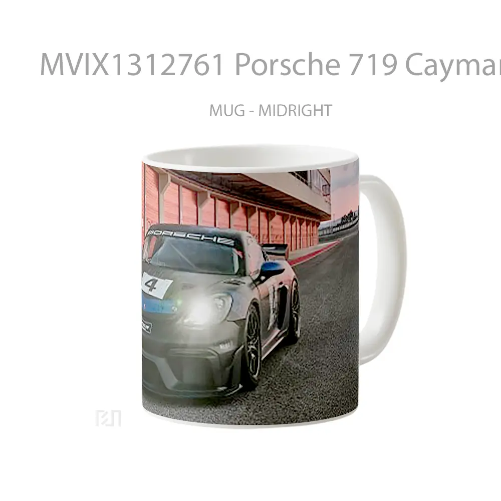 Mug Porsche 719 Cayman Gt4 Rs Clubsport Cangkir Mobil - All-side / Desain