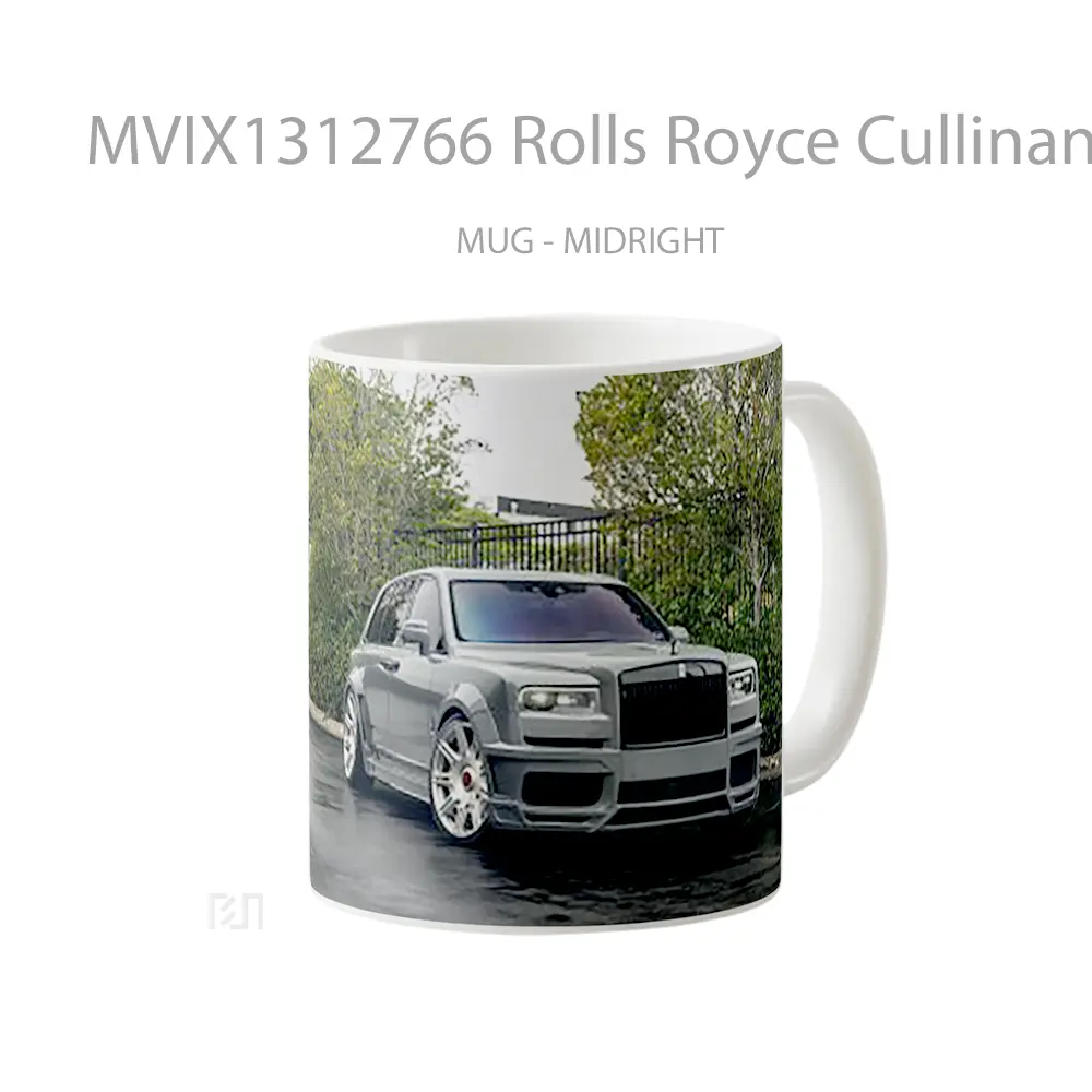 Mug Rolls Royce Cullinan Vossen Wheels Cangkir Mobil - All-side / Desain