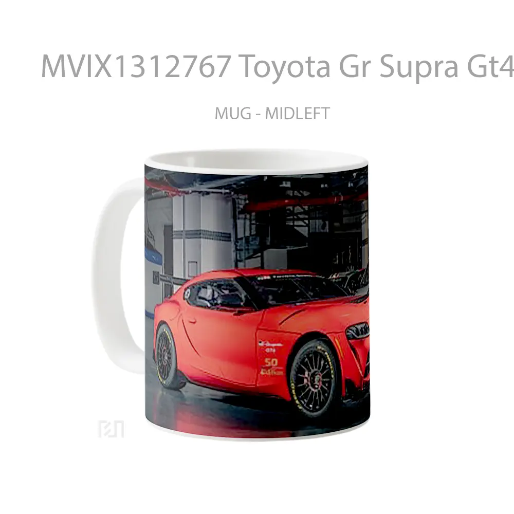 Mug Toyota Gr Supra Gt4 50 Edition Cangkir Mobil - All-side / Desain