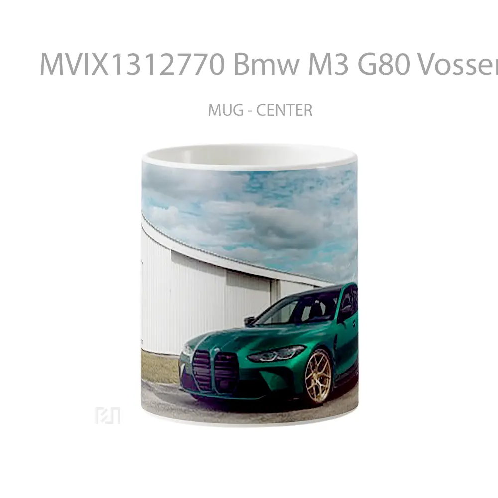 Mug Bmw M3 G80 Vossen Wheels Cangkir Mobil