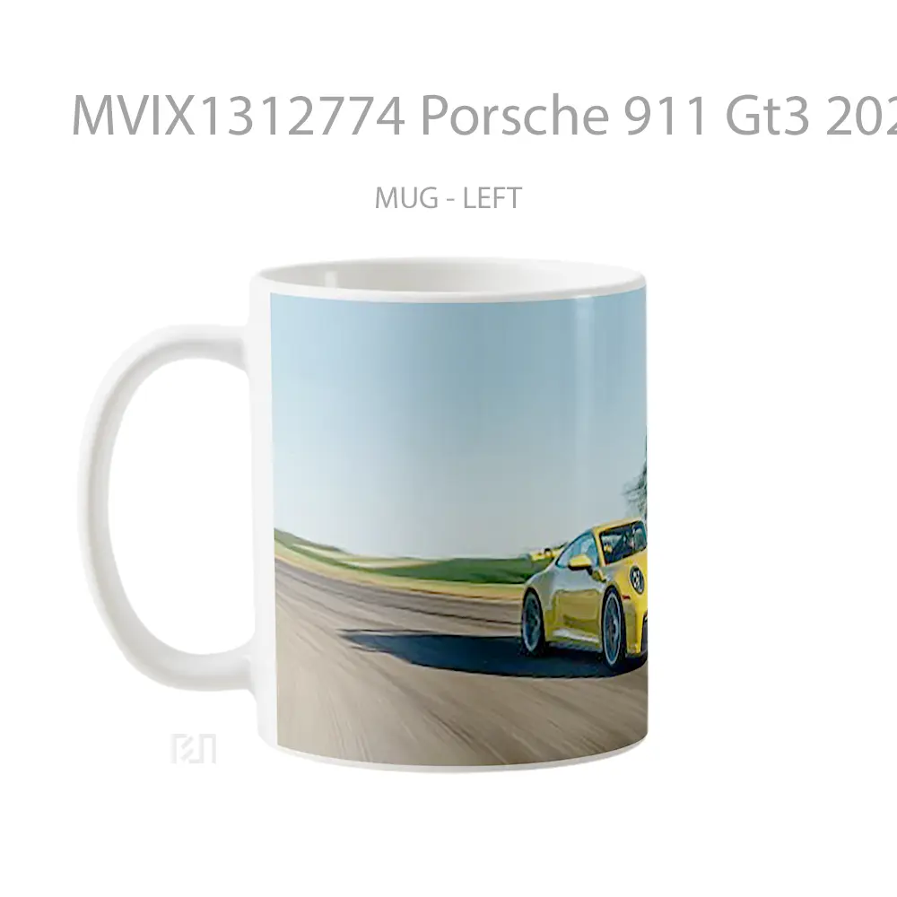 Mug Porsche 911 Gt3 2022 Cangkir Mobil - All-side / Desain