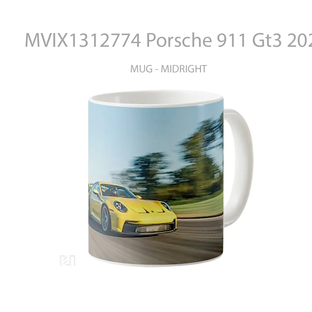 Mug Porsche 911 Gt3 2022 Cangkir Mobil - All-side / Desain