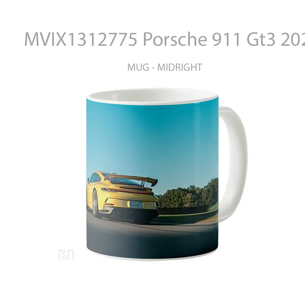 Mug Porsche 911 Gt3 2022 Rear Cangkir Mobil - All-side / Desain