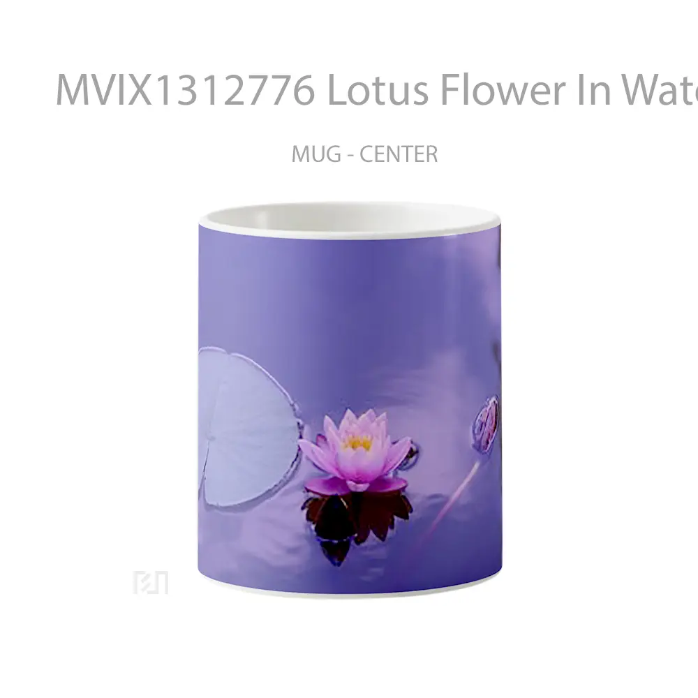 Mug Lotus Flower In Water Gelas Pemandangan Alam