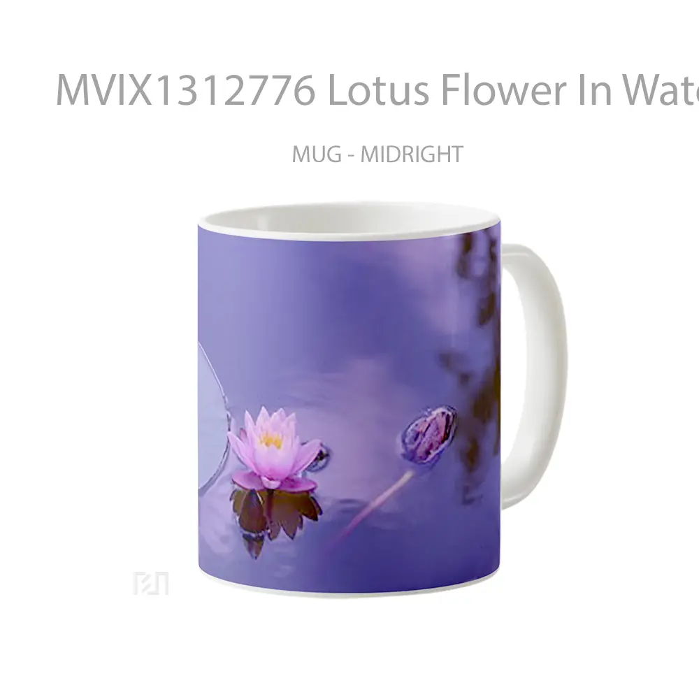 Mug Lotus Flower In Water Gelas Pemandangan Alam - All-side / Desain