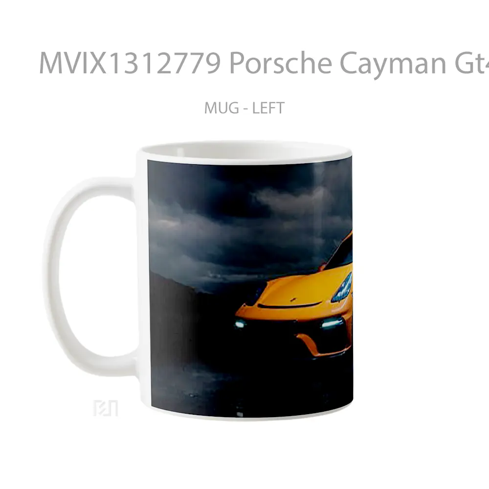 Mug Porsche Cayman Gt4 Front Cangkir Mobil - Tampak Tengah