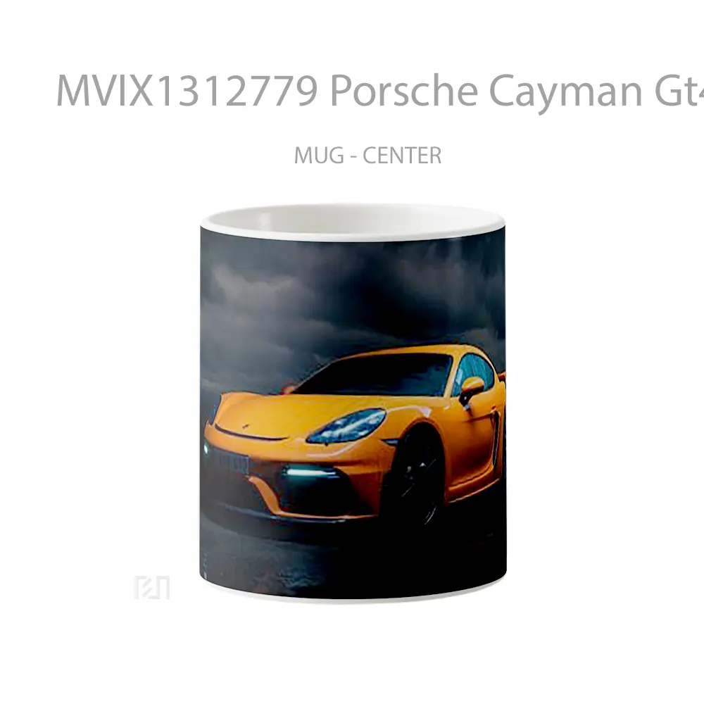 Mug Porsche Cayman Gt4 Front Cangkir Mobil
