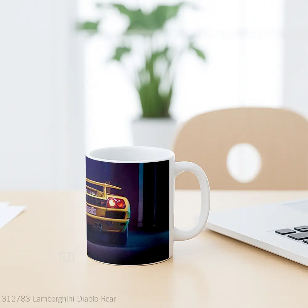 Mug Lamborghini Diablo Rear Cangkir Mobil - All-side / Desain