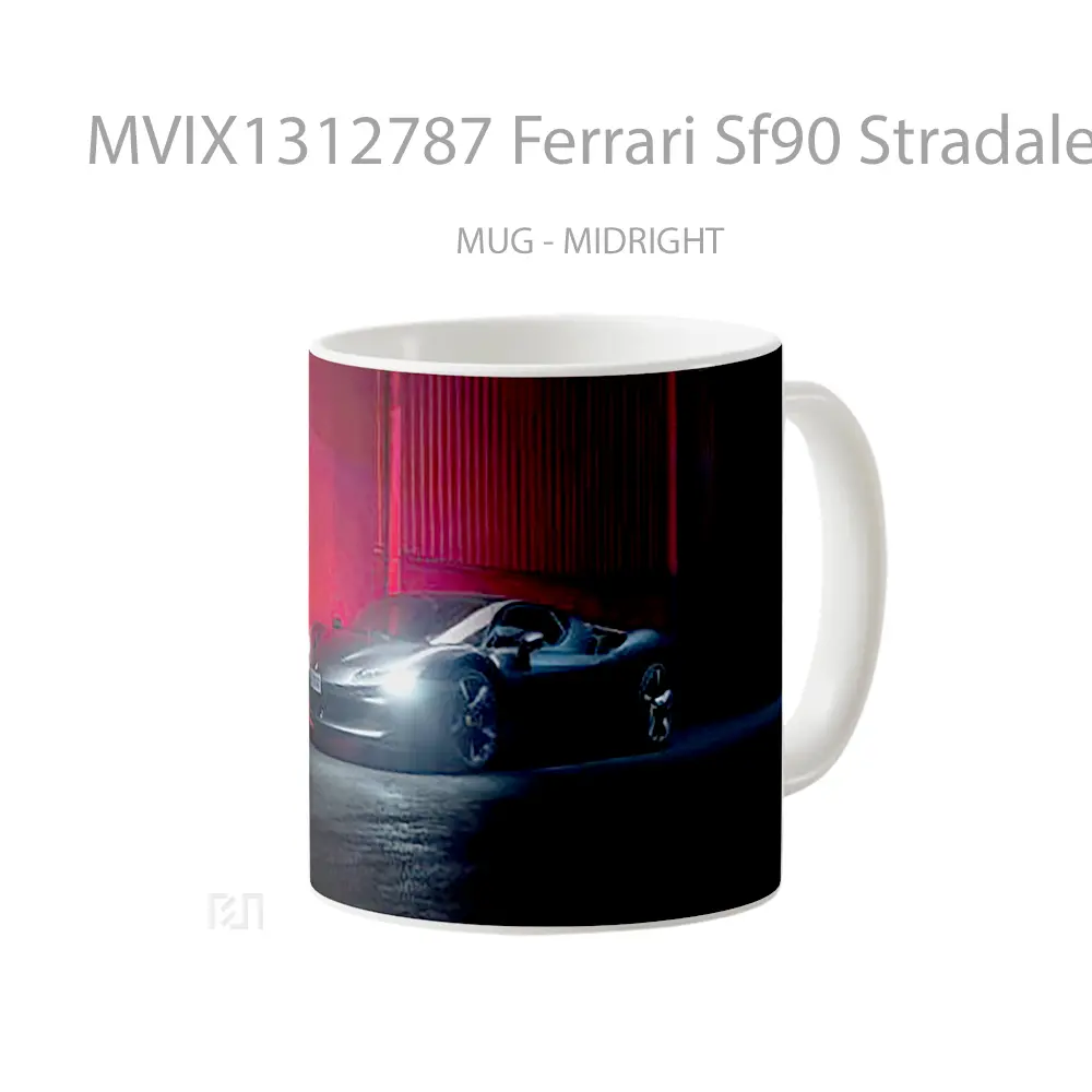 Mug Ferrari Sf90 Stradale Cangkir Mobil - All-side / Desain