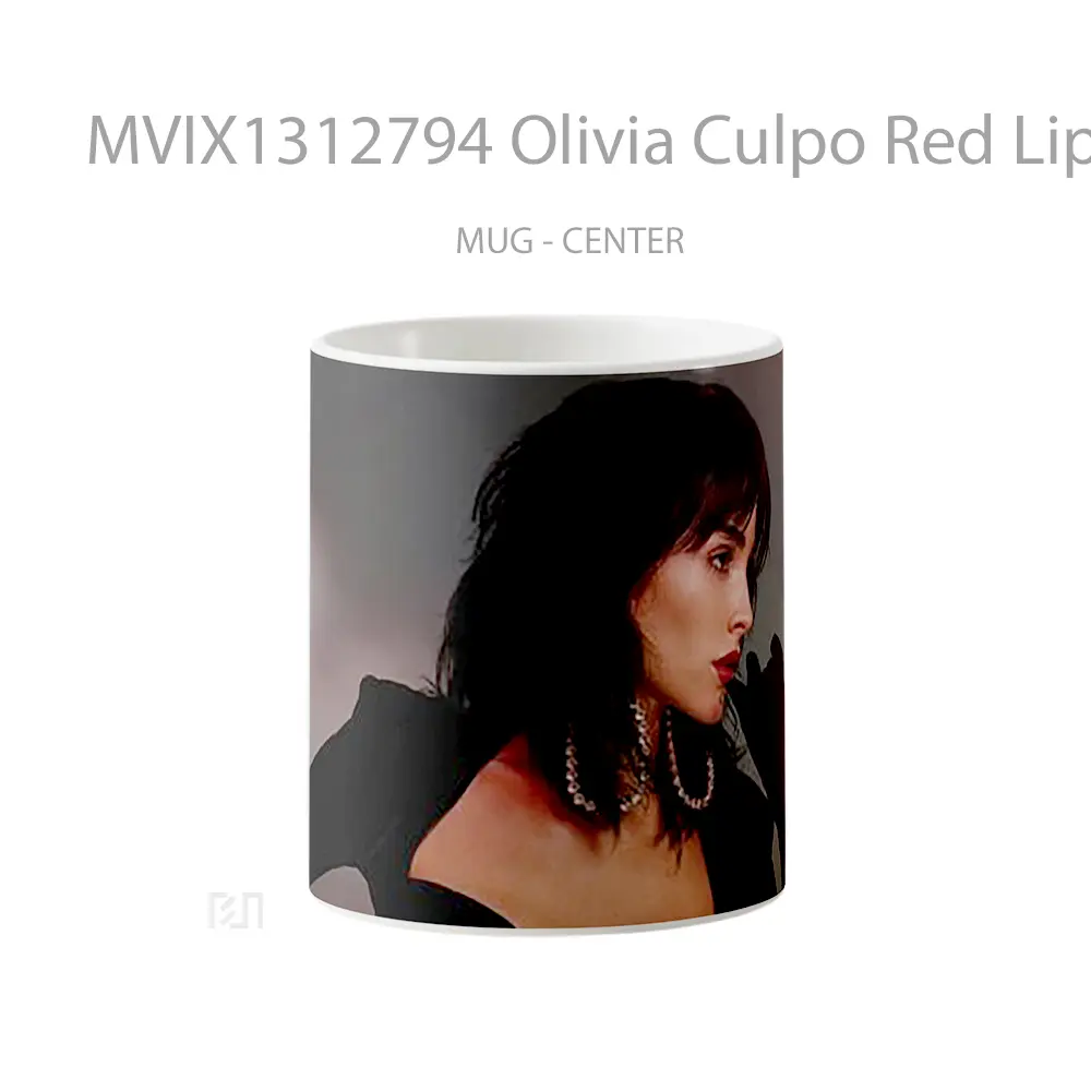 Mug Olivia Culpo Red Lips Gelas Selebriti