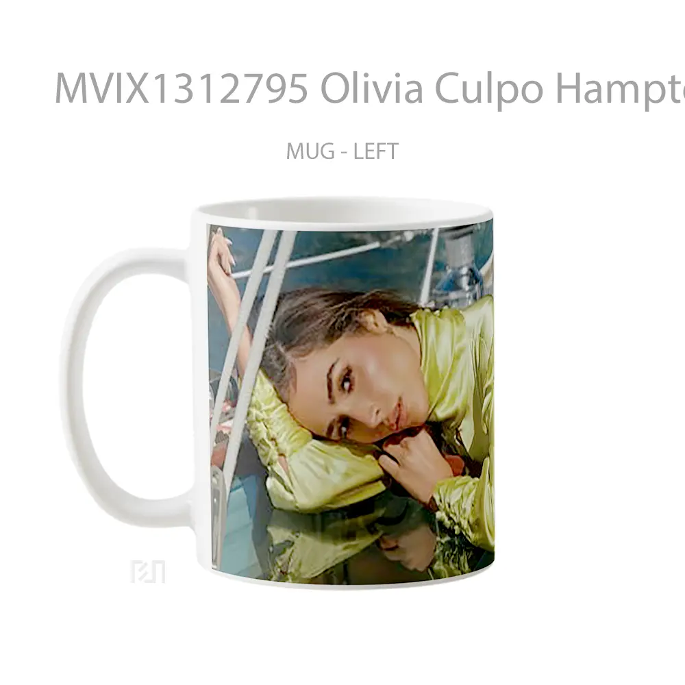 Mug Olivia Culpo Hamptons Magazine Gelas Selebriti - All-side / Desain